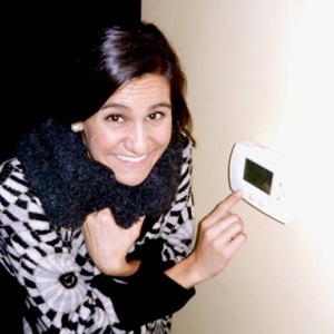 Samantha ponders the question: At what temperature should I set the thermostat this winter? 